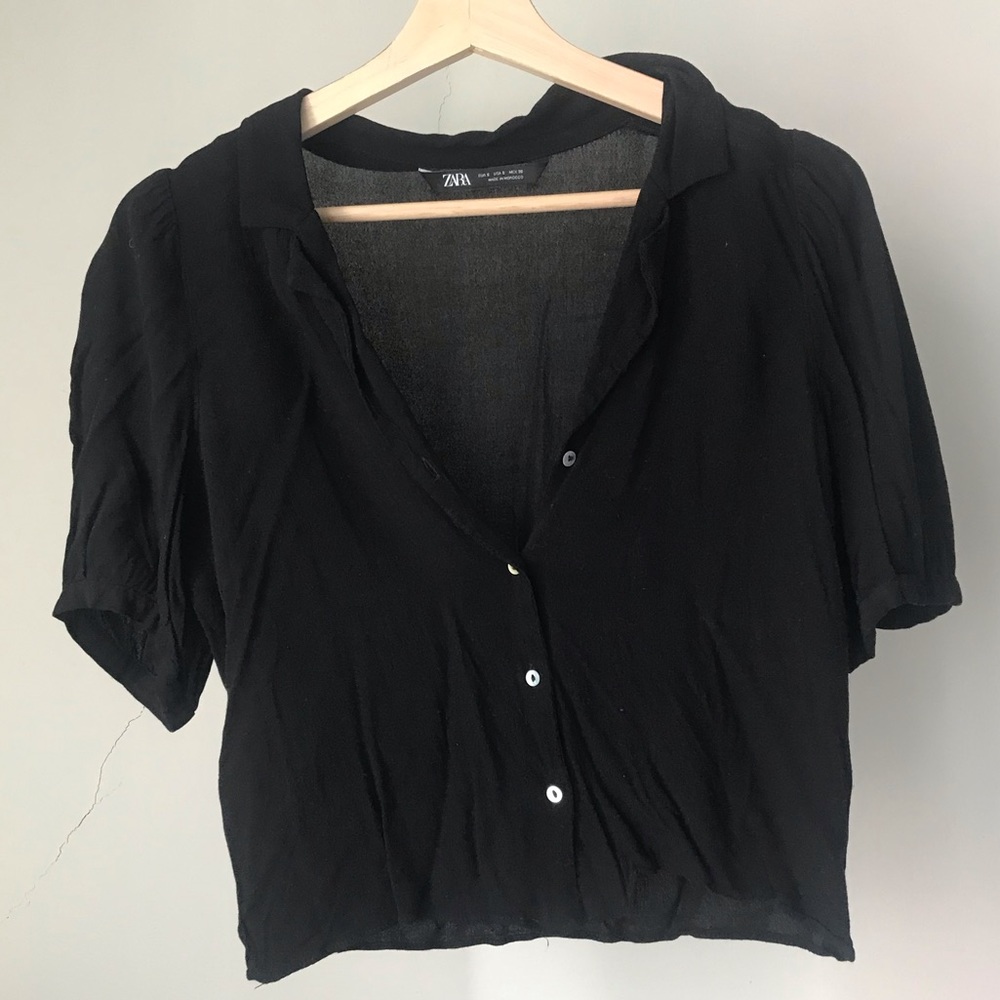Zara button up blouse